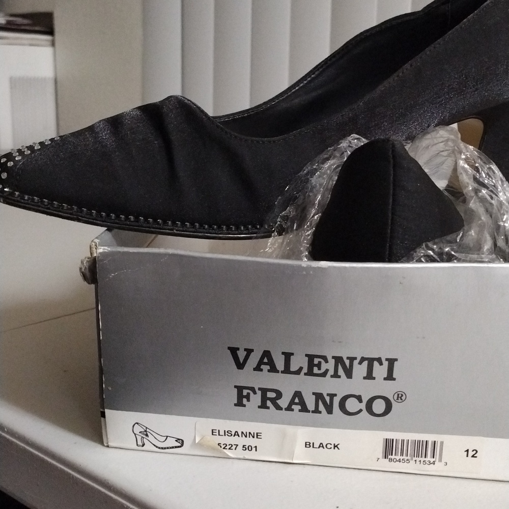Valenti Franco Black size 12 m with diamond beading